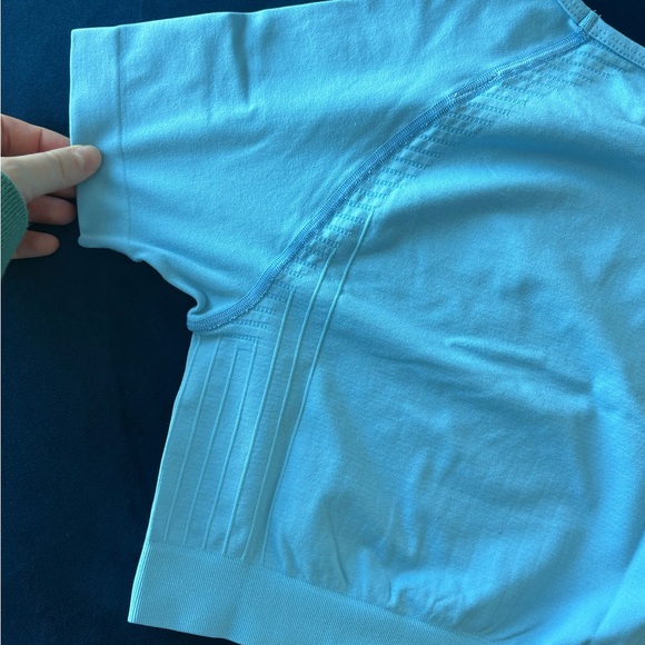 Alphalete Sky Blue Short Sleeve Top - Picture 3 of 5